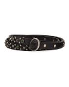 Men's Monkey Buckle Studded