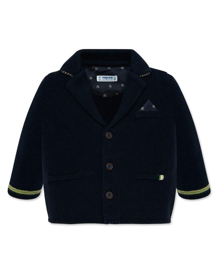 Boy's Knit Button Front Jacket, Size