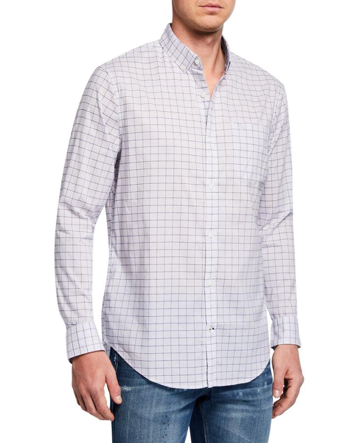 Men's Heathered Lightweight Windowpane
