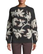 Crewneck Cashmere Intarsia