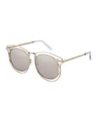 Simone Round Mirrored