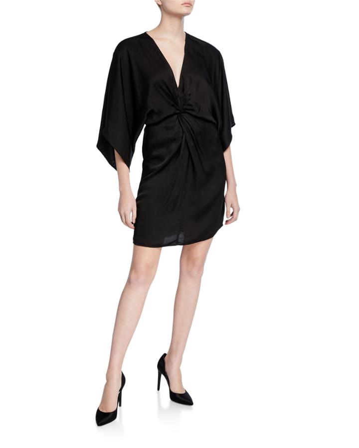 Zoey Twisted Kimono-sleeve Dress