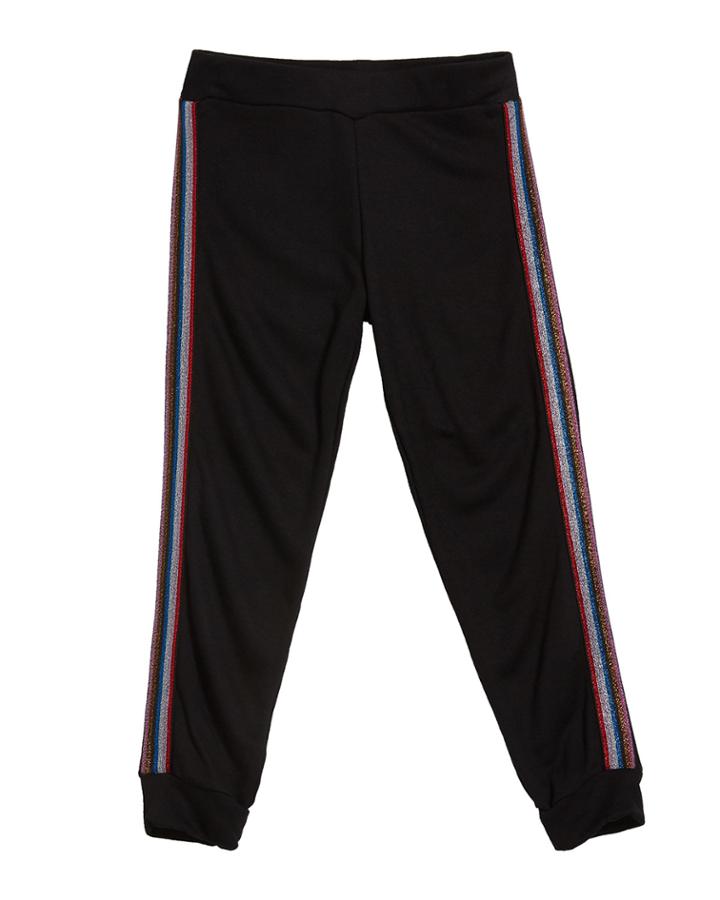 Girl's Sweatpants W/ Metallic Taping,