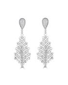 18k White Gold Diamond Statement Earrings