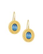 Renaissance 24k Oval Kyanite Drop Earrings