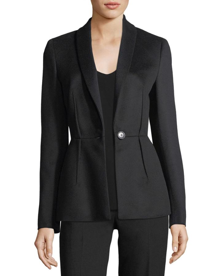 Virgin Wool Darted Blazer