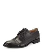 Ethan Cap-toe Lace-up Oxford, Black