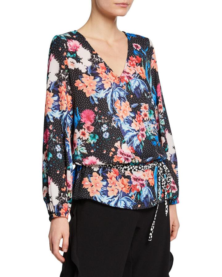 Floral Drawstring Top