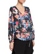 Floral Drawstring Top