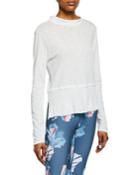 Mock-neck Long-sleeve Tee