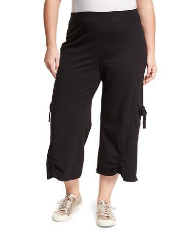 Raven Wide-leg Cotton Pants,