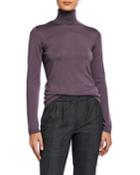 Fine Gauge Long-sleeve Turtleneck