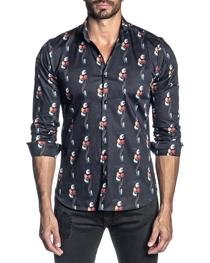 Men's Long-sleeve Astronaut Printed