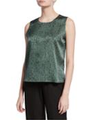 Dash-print Silk/organic Cotton
