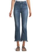 W5 Empire Cropped Bell-bottom Jeans