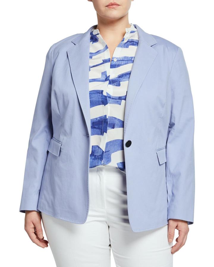 Plus Size Lyndon Button-front Blazer