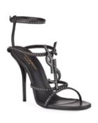 Cassandra Studded Leather Ysl