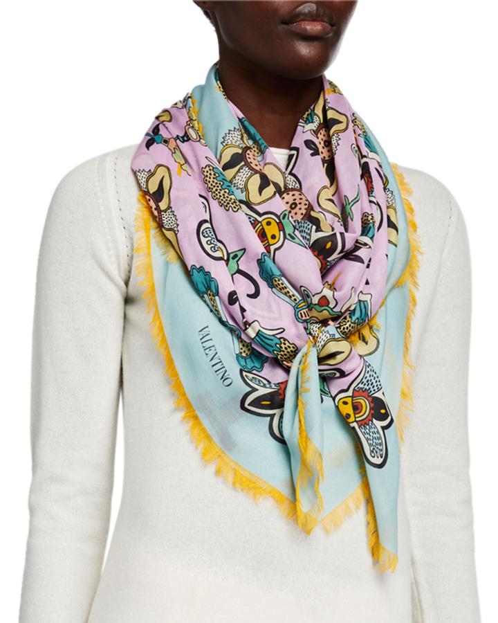 Floral Modal/cashmere