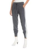 Knit Wool-blend Sweatpants W/ Tuxedo