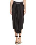 Satin Draped Overlay Tie-bar