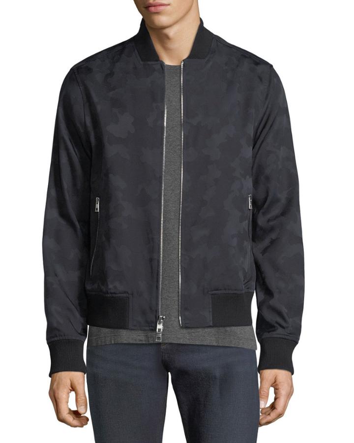 Camouflage-print Loro Plana Bomber Jacket