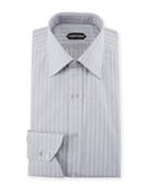 Men's Slim Fit Wide-stripe Dress