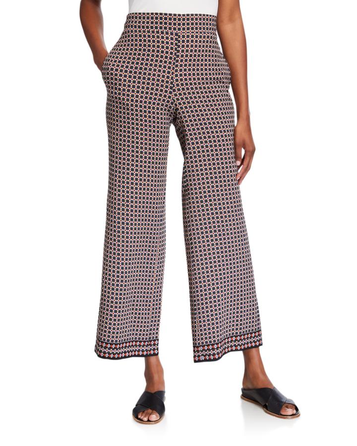 Geometric Printed Long Ankle Pants