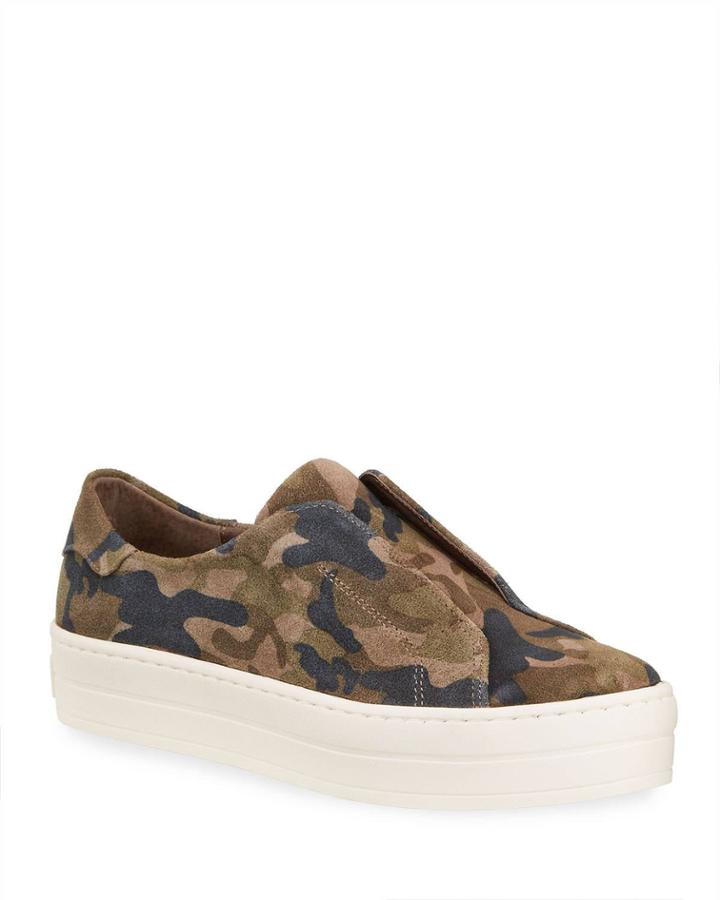 Heidi Suede Camo Platform