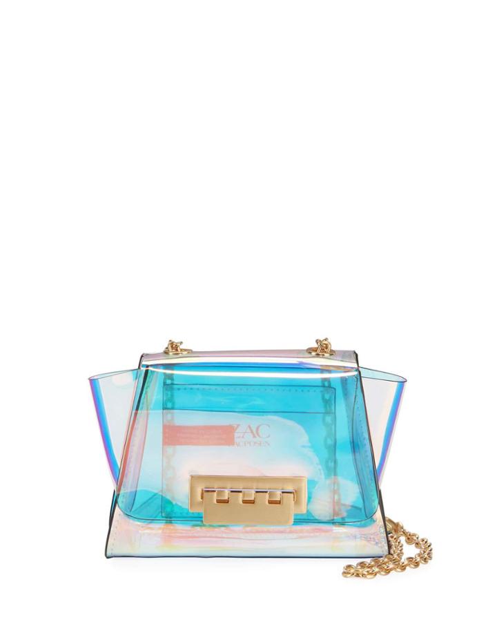 Eartha Mini Iridescent Clear Crossbody Bag