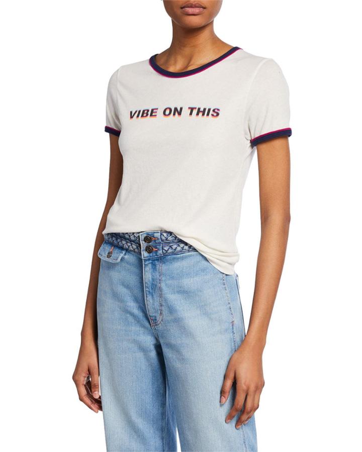 Vibe On This Short-sleeve Jersey Cotton Tee