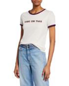Vibe On This Short-sleeve Jersey Cotton Tee