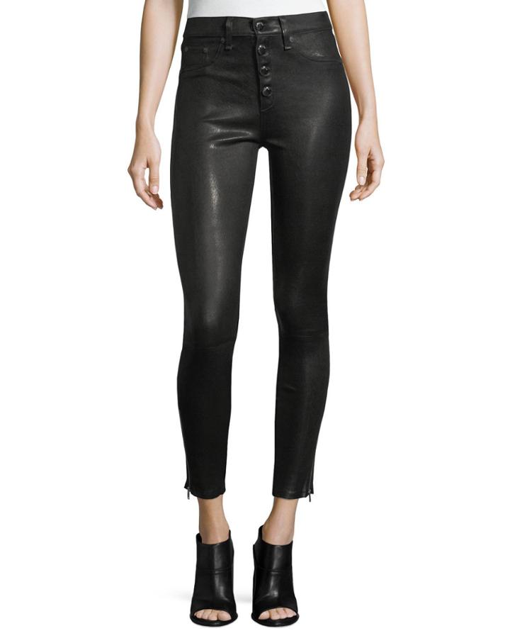 Ame Mid-rise Button-fly Skinny