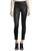 Ame Mid-rise Button-fly Skinny
