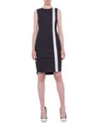 Sleeveless Contrast-stripe