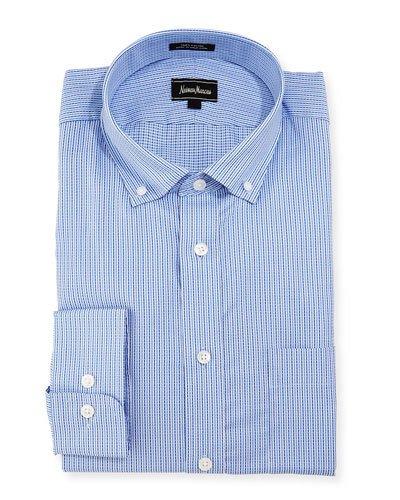 Classic-fit Grid-pattern Dress