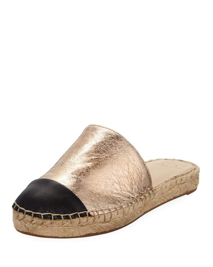 Emelie Metallic Cap-toe Espadrille