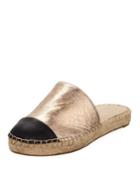 Emelie Metallic Cap-toe Espadrille