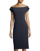 Strappy Off-the-shoulder Cocktail Dress