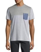 Colorblock Short-sleeve Tee W/ Fil-&#225;-fil Pocket