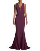 Albury Cutout-back Trumpet Gown Dress
