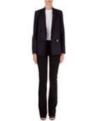 Double-breasted Linen-blend Blazer