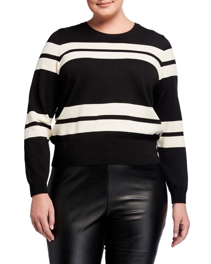 Plus Size Cecily Striped Pullover