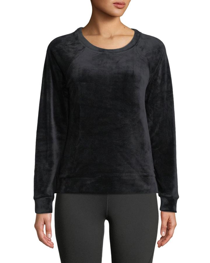 Luxe Stretch Velvet Raglan