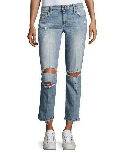 Ex-lover Distressed Cropped Jeans