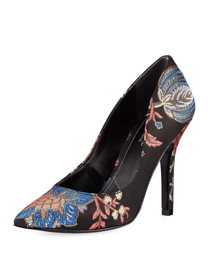 Maxx Pointed-toe Floral Pump