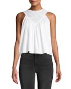 Sleeveless Gathered Babydoll Tank