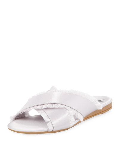 Fancy Satin Fringe Flat