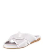Fancy Satin Fringe Flat