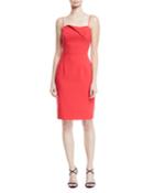 Brishten Fold-over Spaghetti-strap Dress