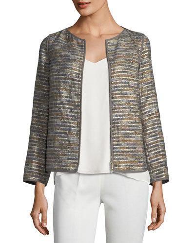 Keaton Metallic-striped Jacket